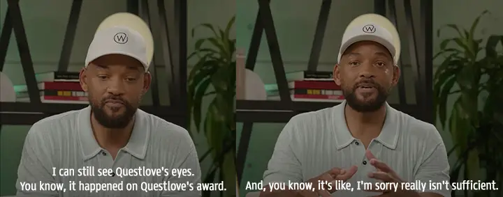 QuestLove Will side by side Back Too Soon: Breaking Down Will Smith's Apology