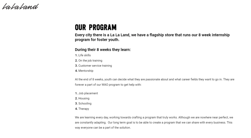 La La Land Kind Cafe program Spread Love and Be Kind to a Stranger