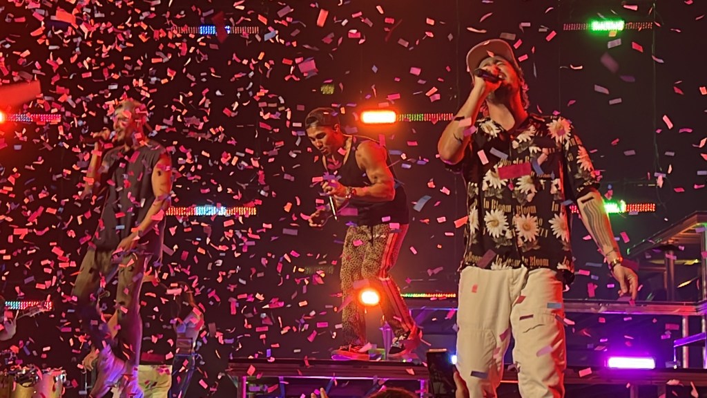 Confetti falling Big Time Rush's Return to Music after Ten Years Was a Risk that is Paying Off - Big Time