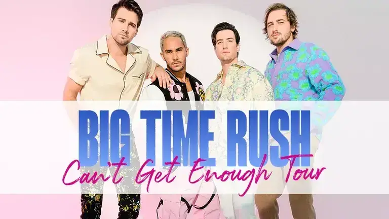 btr tour poster Big Time Rush Brings Eddie Murphy's 1985 Hit "Party All the Time" To Their New Album, "Another Life"