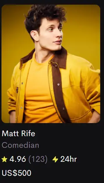 Screenshot 2024 01 03 213503 George Santos Joins Cameo and Charges More Money than Brett Farve, Mick Foley, and Others for a Personalized Video