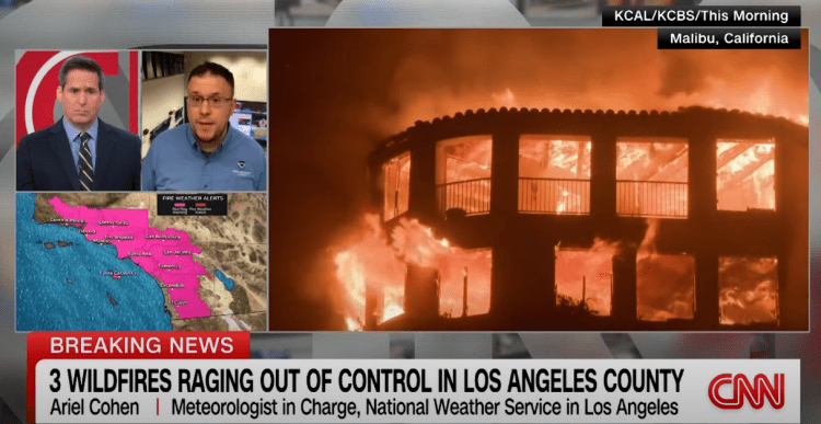 House Mansion on Fire LA