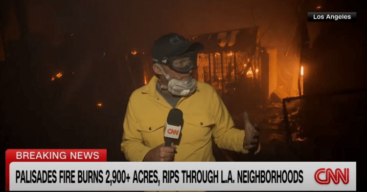 Reporter in LA fires