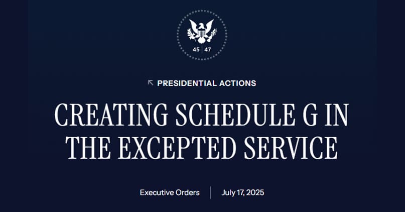schedule g Trump executive order