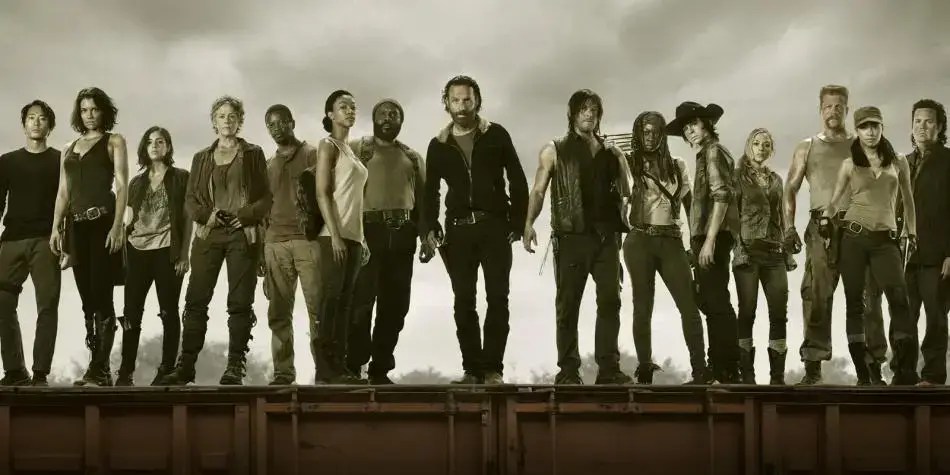 The Walking Dead Cast. Zombies and Monsters.