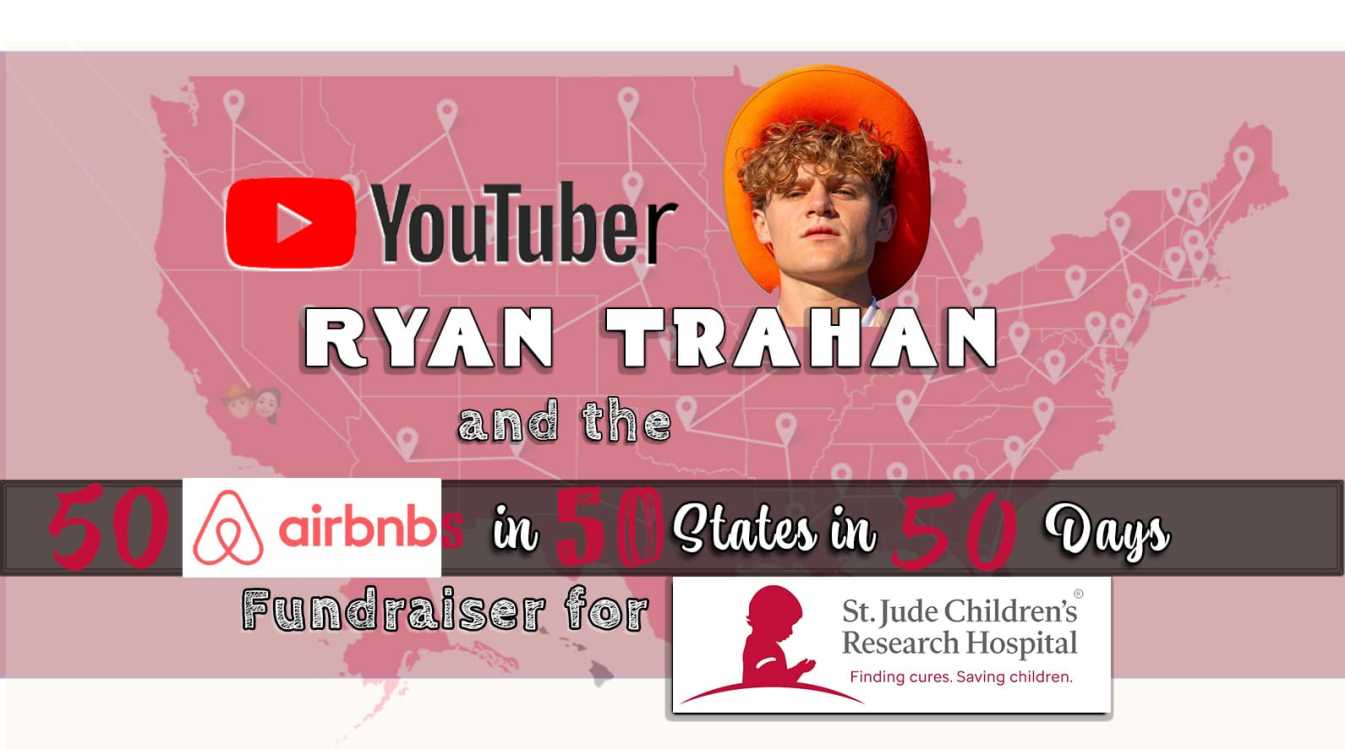 YouTuber and Candy Man Ryan Trahan Raises Over $11 Million with his “50 States in 50 Days” Fundraiser Road Trip